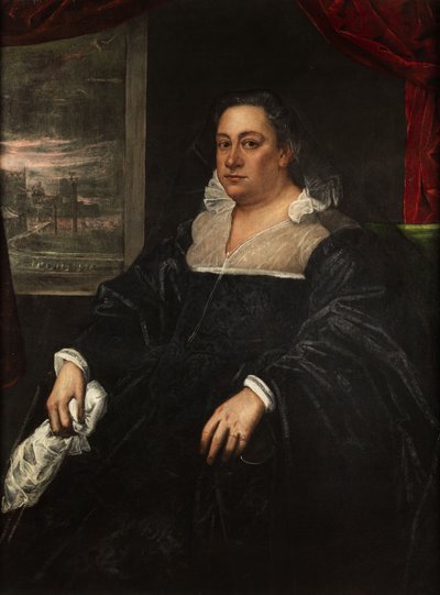 Portrait of a Dogaressa (Wife of a Venetian Doge) by Domenico Robusti Tintoretto